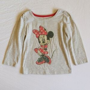 disney sequin minnie mouse graphic long sleeve shirt 2T toddler girls